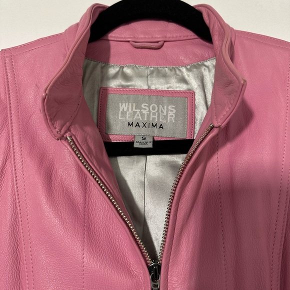Pink Wilsons Leather Jacket and Skirt Set - Picture 5 of 11